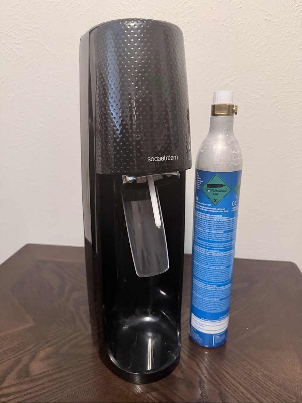 SodaStream Black Home Carbonation Machine with Bottle